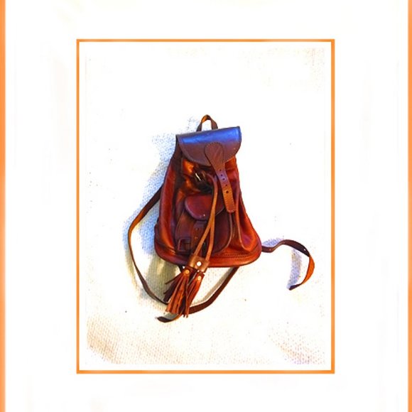 New Rare & Unique High End Leather Backpack Made in Italy main image 6